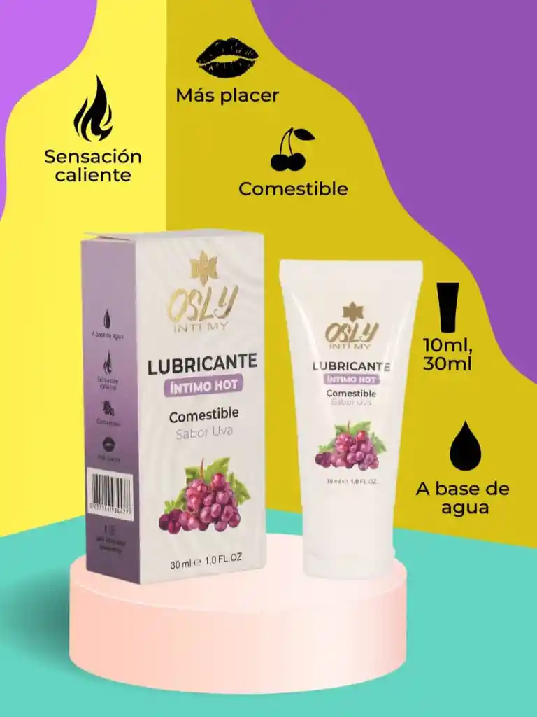 Lubricante Íntimo Osly Sabor A Uva 30ml