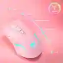 Mouse Inalámbrico Cw905 Onikuma Color Rosa Recargable Usb