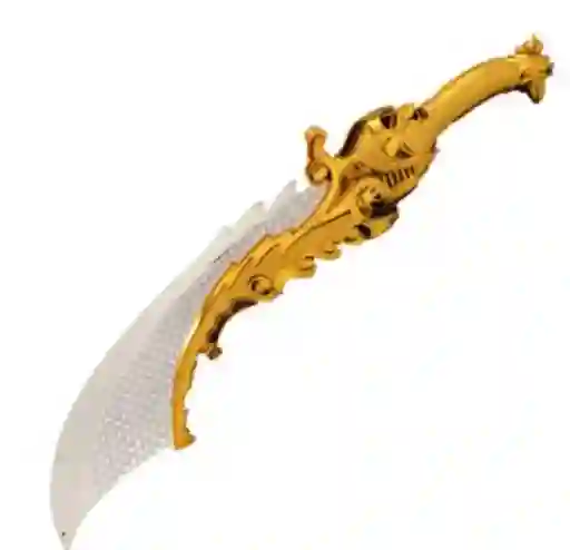 Espada Pirata Dorada Con Negro Accesorio Halloween