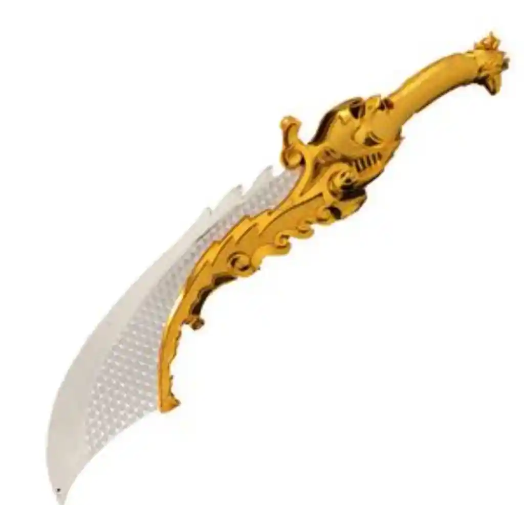 Espada Pirata Dorada Con Negro Accesorio Halloween