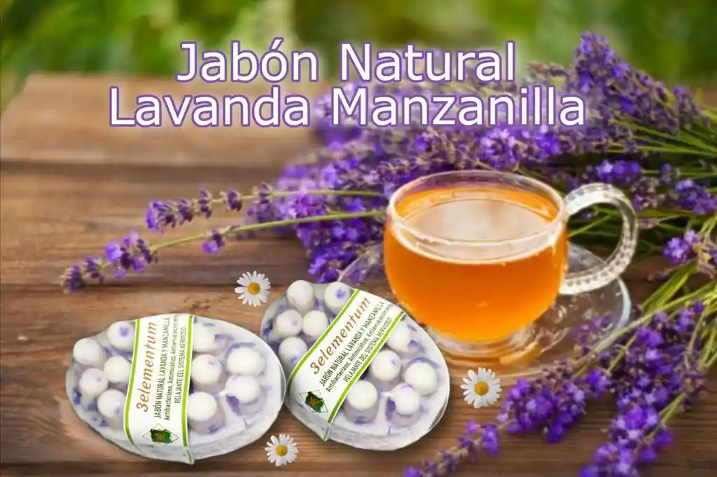 Jabon Natural De Lavanda Manzanilla