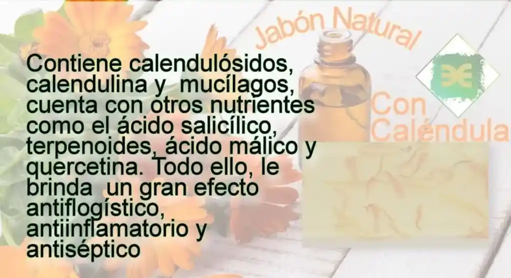 Jabón Natural Caléndula Jojoba