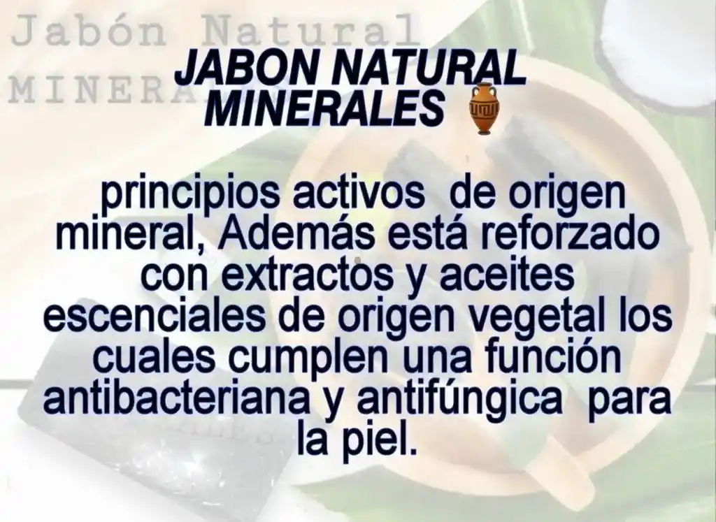 Jabon Natural Minerales