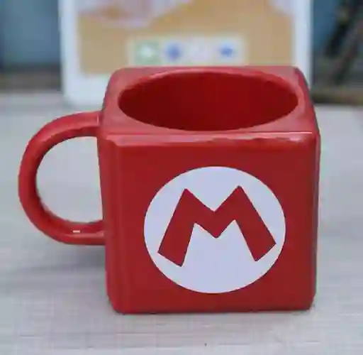 Mug Pocillo 3d Mario Bros Cubo Rojo