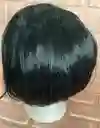 Peluca Lisa Corta Negra