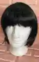 Peluca Lisa Corta Negra
