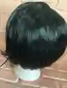 Peluca Lisa Corta Negra