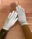 Guantes Lisos Blancos Cortos