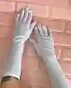 Guantes Lisos Blancos Largo