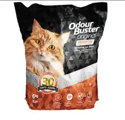 Odour Buster Original Arena Gatos Sin Polvo Ni Olores 6 Kg