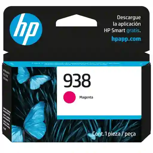 Cartucho Original De Tinta Hp 938 Magenta, 800 Páginas, 10 Ml