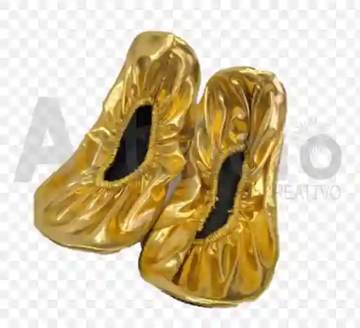 Zapatos Baletas Disfraz Bailarina Niña O Niño Adultos Color Dorado T38