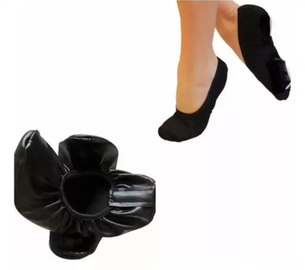 Zapatos Baletas Disfraz Bailarina Niña O Niño Adultos Color Negro T38