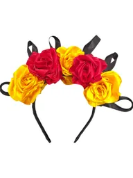 Diadema Para Disfraz De Halloween Color Amarillo Rojo