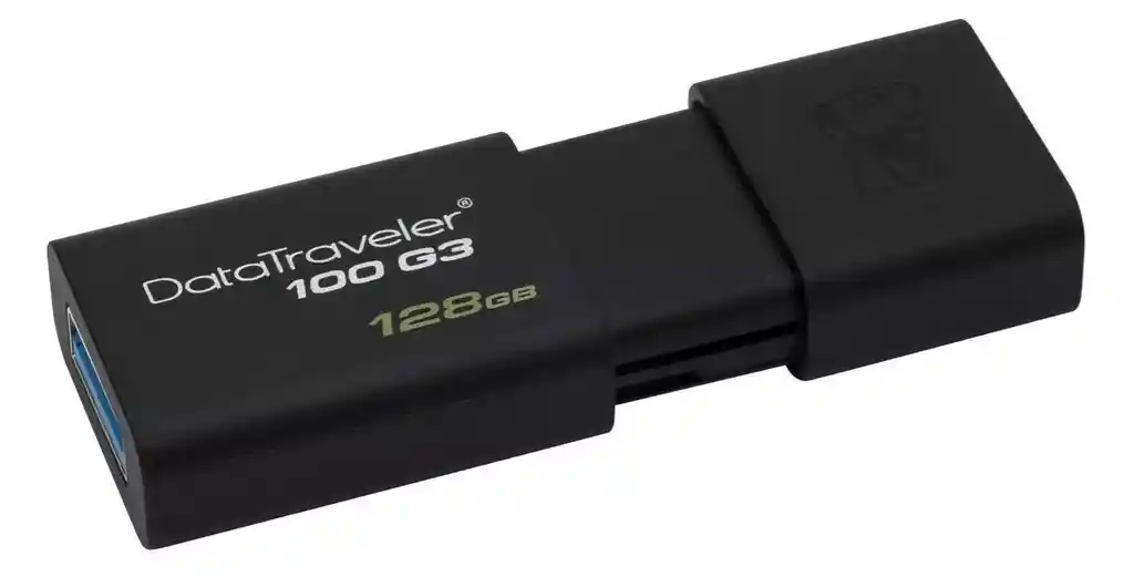 Memoria Usb Kingston Datatraveler Dt100g3 128gb 3.0 Negro