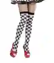 Medias Para Disfraz Con Estampado A Cuadros Calcetines Largos, Sobre La Rodilla, Accesorios Disfraz Medias Altas Para Hombres, Mujeres Y Niños