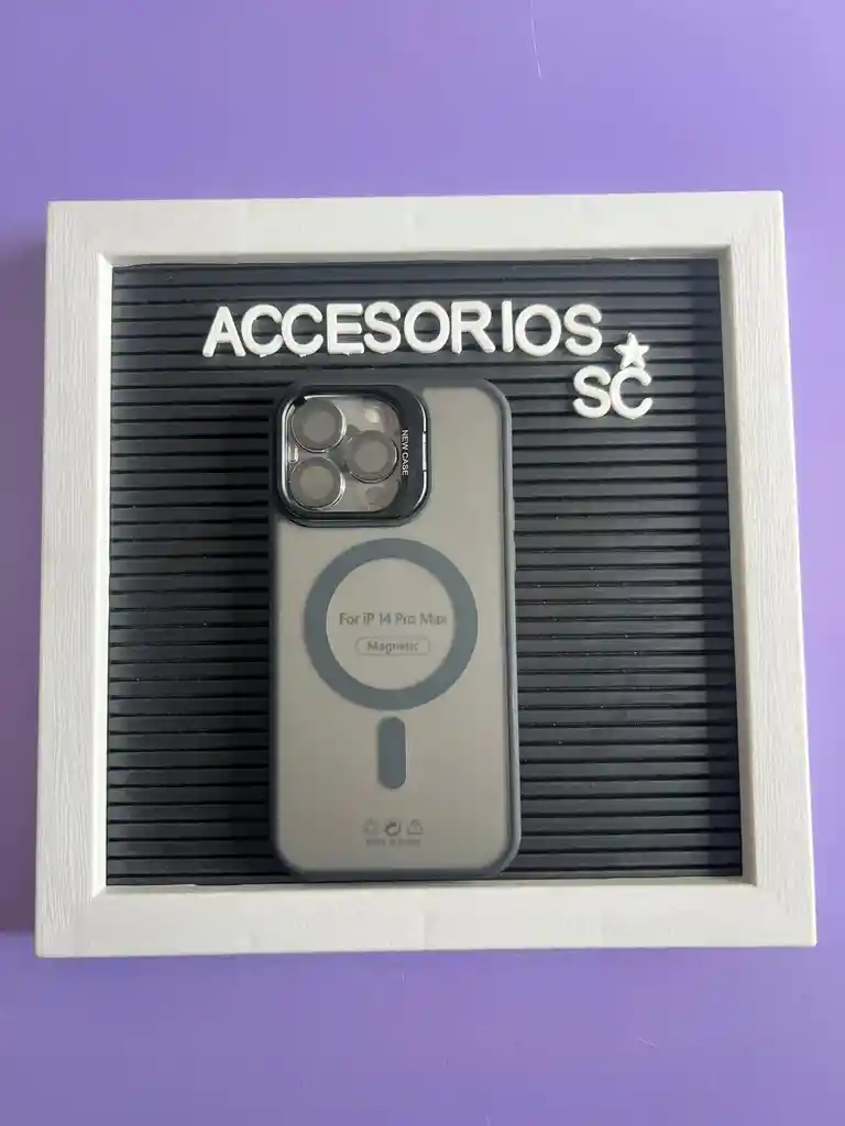 Forro Iphone 14 Pro Max Magsafe + Protector De Camaras