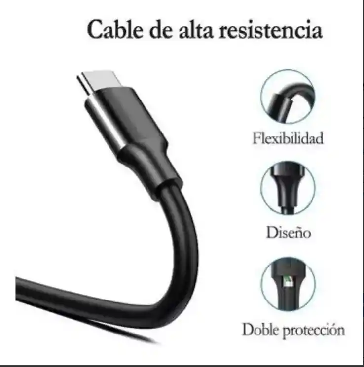 Cargador Nia Iphone 2 En 1 Rápido Con Cable Alta Velocidad