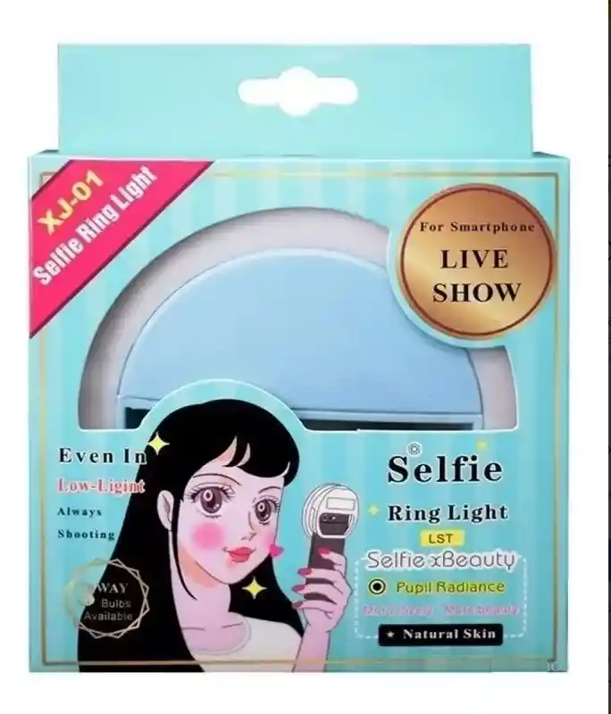 Aro Para Celular Baterías Xj-01 Fotografías Selfie 3 Niveles
