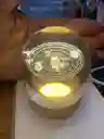 Lámpara Cristal 3d Esfera Flotante De Sistema Solar