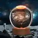 Lámpara Cristal 3d Esfera Flotante De Sistema Solar