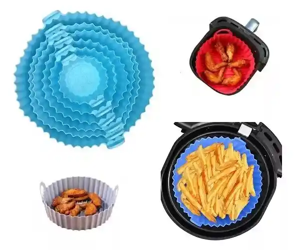 Molde Protector Freidora Air Fryer Silicona Reutizable X6