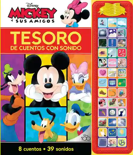 Libro Didáctico Con Sonido De Mickey Y Sus Amigos Para Niños