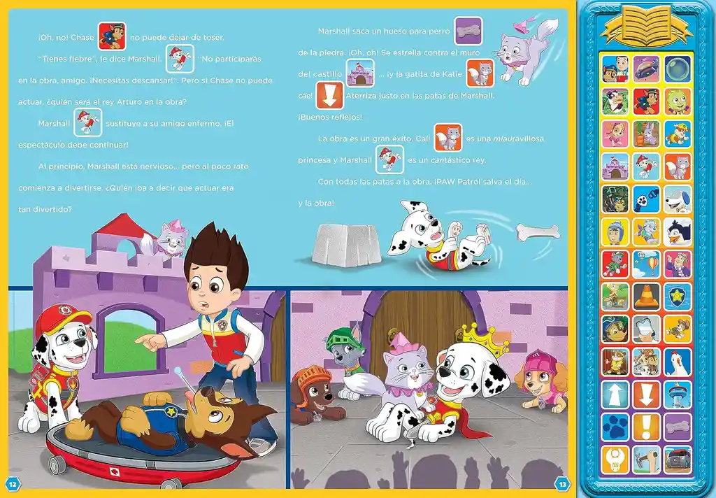 Libro Didáctico Con Sonido Paw Patrol Y Sus Amigos Niños