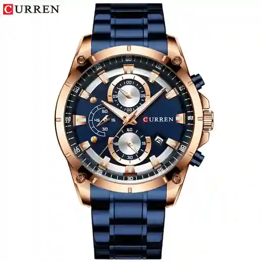 Reloj Curren 8360 Cuarzo Acero Inoxidable Azul