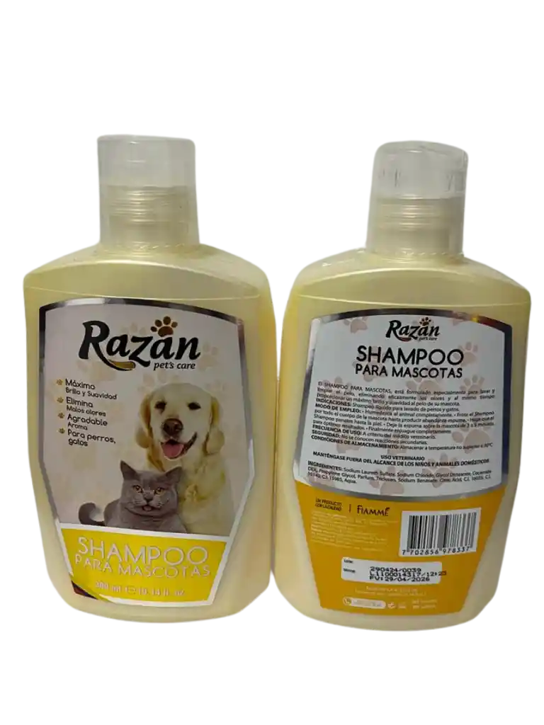 Shampoo Para Mascotas X 300 Ml