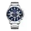 Reloj Curren 8363 Cuarzo Acero Inoxidable Plateado Azul