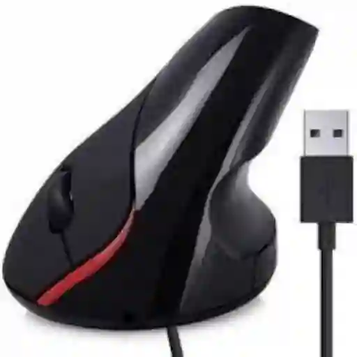 Mouse Ergonómico Vertical Óptico Usb Con Cable 5d