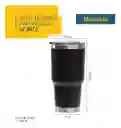 Vaso Térmico 52 Bits De 30 Onzas 880 Ml Con Tapa Vaso Liso Y Pitillo