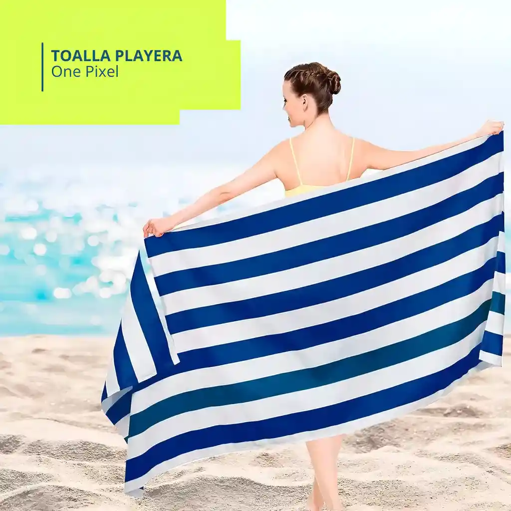 Toalla De Microfibra Secado Rapido Playera One Pixel By 52 Bits + Estuche