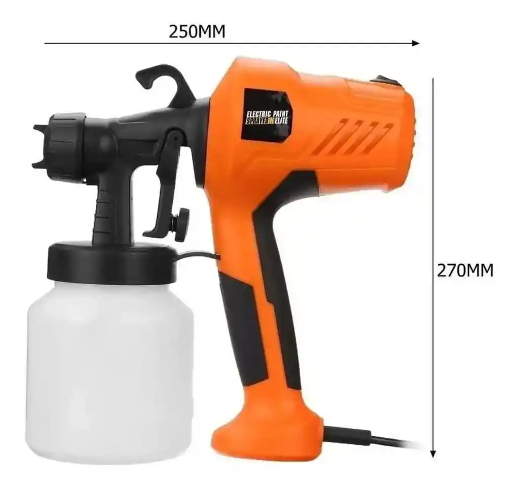 Pistola Para Pintar 400w Sprayer Pulverizador 32000rpm Color Naranja 110v
