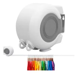 Tendedero Retractil Colgador Ropa Pared Doble Linea