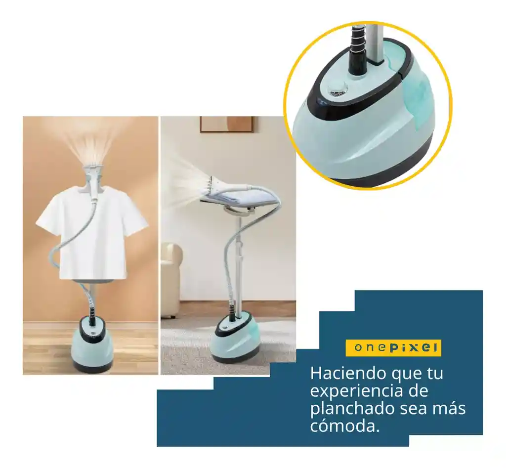Vaporizador Profesional De Pie 1350 W Potencia De 1.6 L Con Tabla De Panchar Para Ropa