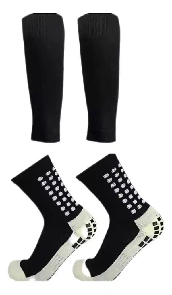 Medias Calcetines Antideslizantes De Fútbol Para Hombre Talla Unica Color Negro