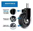 Ruedas Para Silla Escritorio Tipo Roller X5 Ruedas Comaptibilidad Universial