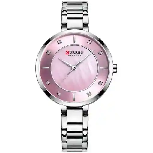 Reloj Curren 9051 Para Mujer En Acero Inoxidable Plateado