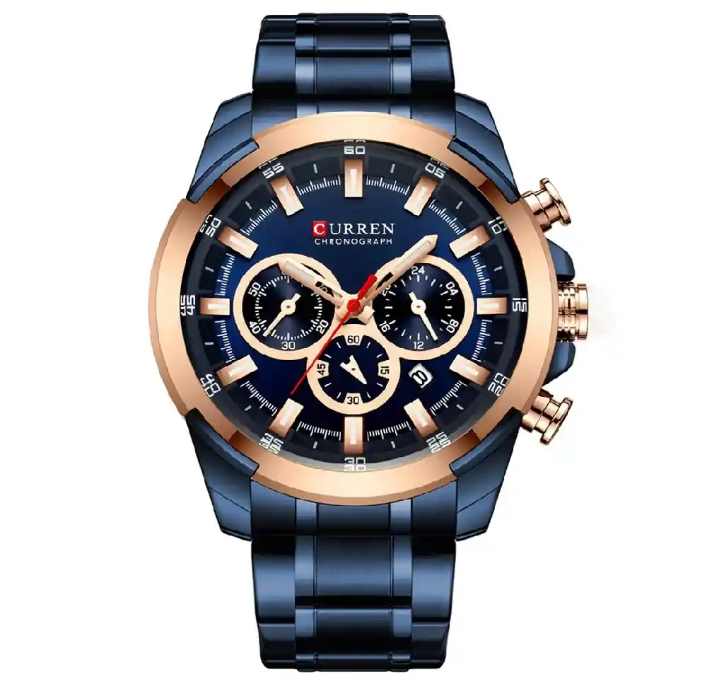 Reloj Curren 8361 Cuarzo Acero Inoxidable Azul