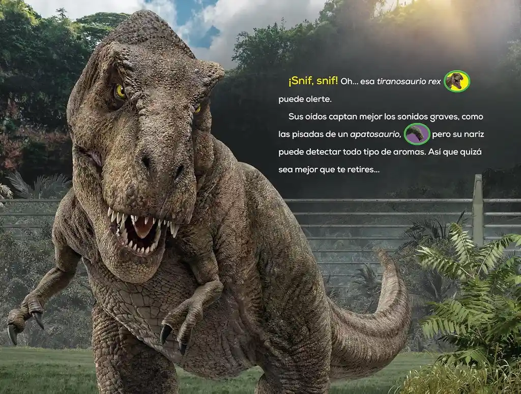 Libro Interactivo Con Sonidos De Jurassic World Para Niños