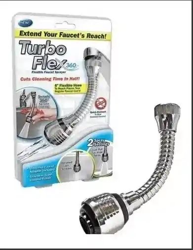 Turbo Flex Extension Flexible Grifo Llave De Agua 360 Nuevo