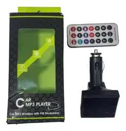 Car Bluetooth Mp3 Caja Verdenegro Modulador Fm Control Radio