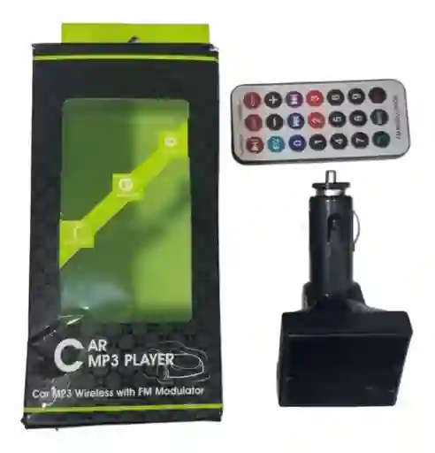 Car Bluetooth Mp3 Caja Verdenegro Modulador Fm Control Radio