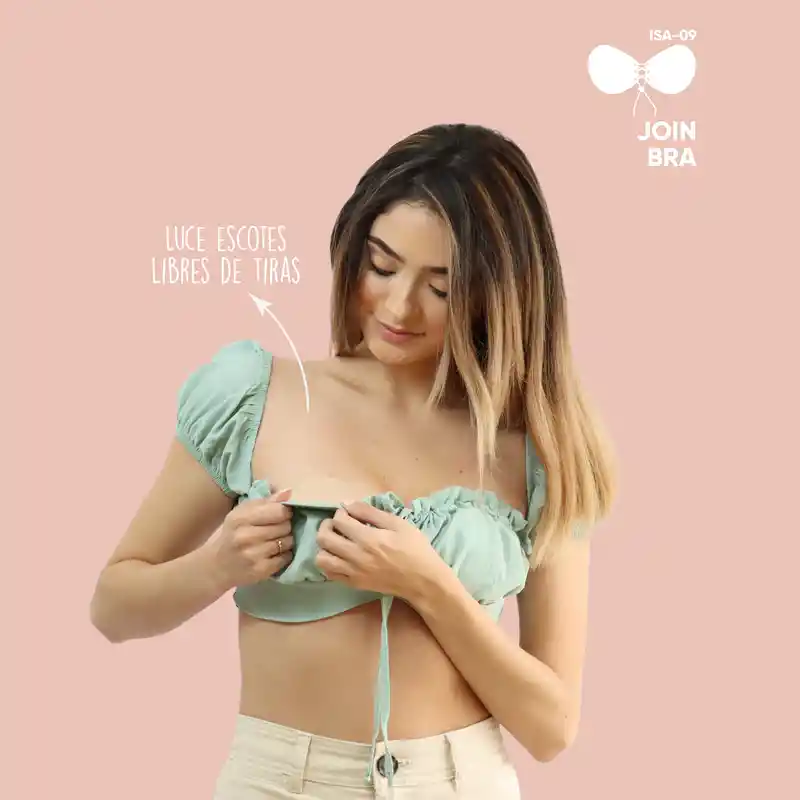 Brasier Adhesivo En Tela Para Unir El Busto / Join Bra Nude B34