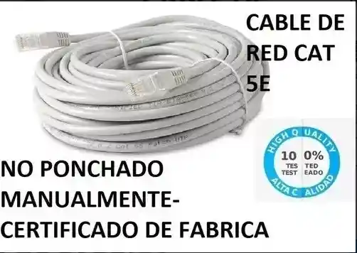 Cable Red Internet Ponchado Wit 5m Lan Rj45 Pc Router