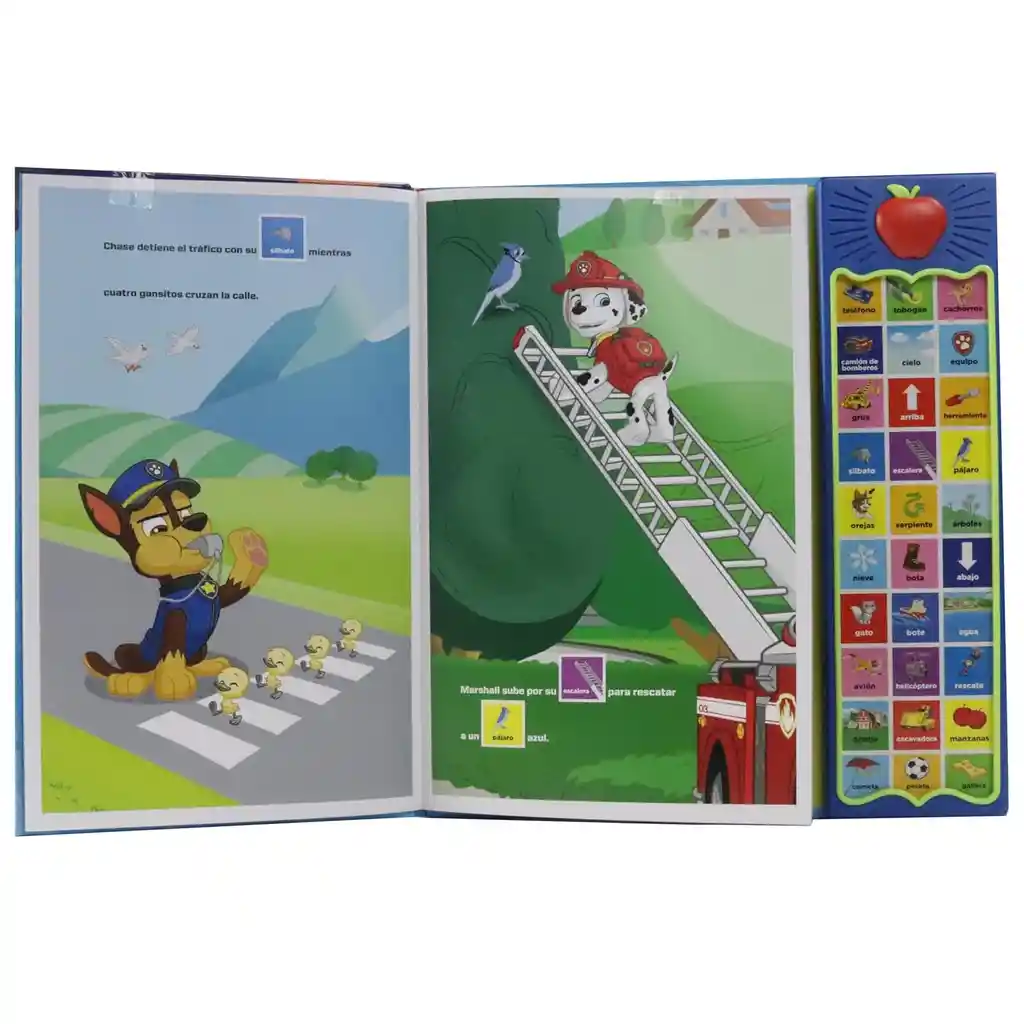 Libro Educativo Paw Patrol Palabras Para Aprender Para Niños