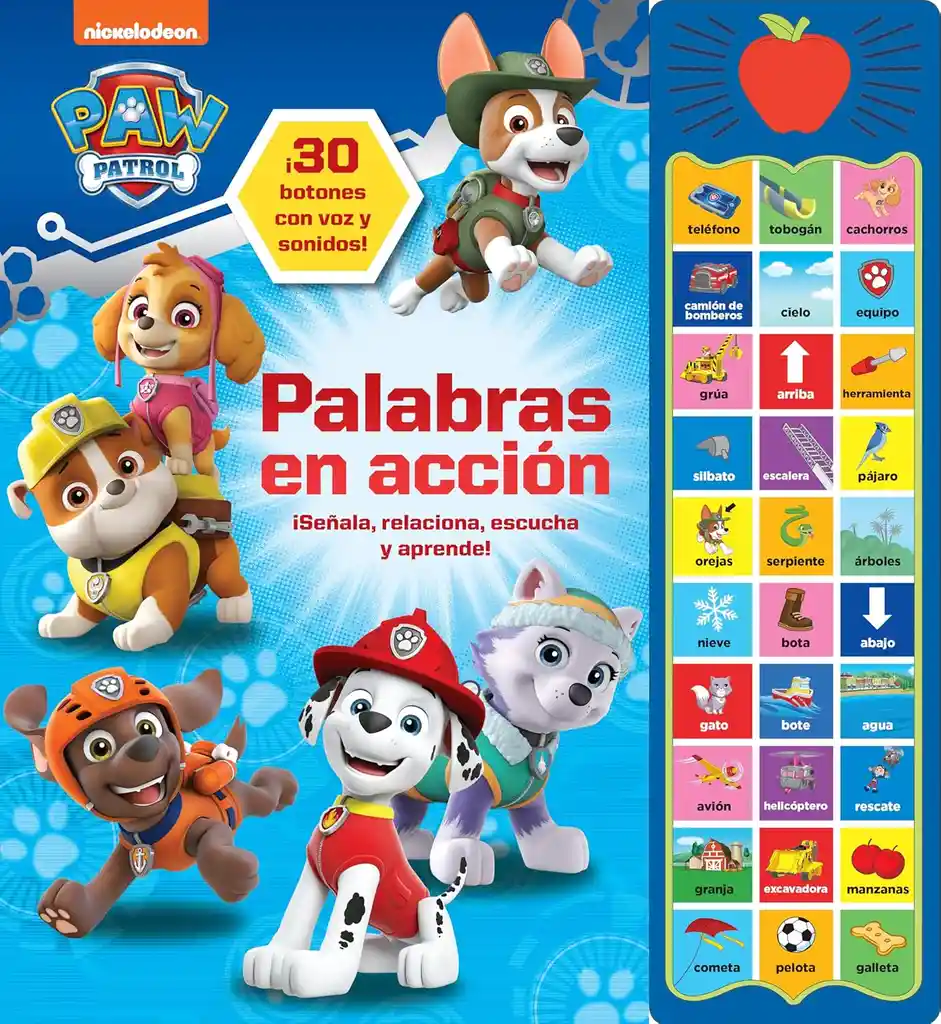 Libro Educativo Paw Patrol Palabras Para Aprender Para Niños