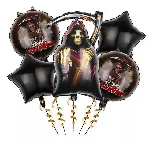 Decoracion Globos Halloween X 5 Und Sin Inflar